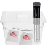 Sous-Vide-Behälter mit Deckel, 11 Liter, Sous-Vide-Zubehör, Kochbehälter für die Meisten Sous-Vide-Garer, 10,4 X 12,8 X 7,9 Zoll