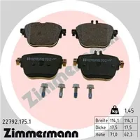 ZIMMERMANN Bremsbelagsatz, Scheibenbremse