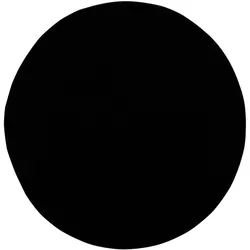 Teppich SANAT "Uni", schwarz, H:13mm Ø:120cm, Kunstfaser, Teppiche, robuster Kurzflorteppich, große Farbauswahl