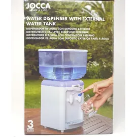 Jocca Wasserspender mit 7 Liter Tank, Kühlsystem 10-15°C, BPA-frei, Weiß-Lila