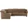 HIMOLLA Eckcouch Leder 2-Sitzer Braun
