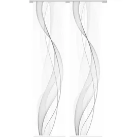 VISION S 55333, 2er-Set, Heights, halbtransparent, 260x60, cm, grau,