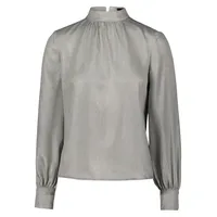 Zero Damen Glitzerbluse mit Stehkragen GreySilver,40 - 40