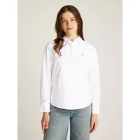 Tommy Hilfiger Hemdbluse STRETCH OXFORD REGULAR SHIRT mit Logostickerei