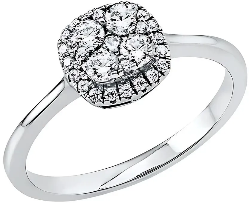 Weißgold18kt Diamant Ring modell-1C535 Gr.48 Gr. Legierung:18kt Weißgold,Ringweite:48