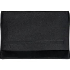 Beliani Couch Samtstoff 3-Sitzer Schwarz