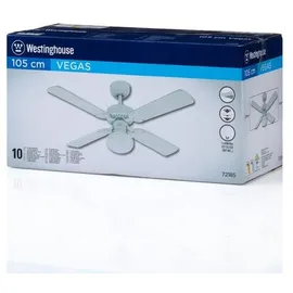 Westinghouse Vegas 105 cm Deckenventilator weiß/kiefer mit Licht
