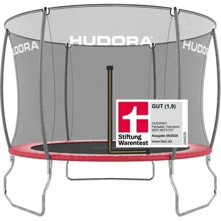 Hudora Fantastic 300V 300 cm inkl. Sicherheitsnetz rot