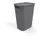 Rotho BRISEN 50 Liter Wäschekorb aus Kunststoff, Anthrazit