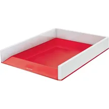 Leitz Briefablage WOW Duo Colour perlweiß/rot DIN A4, 1 St.