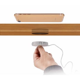 kalb Material für Möbel Drahtlose Einbau-Ladestation für Smartphone und Tablet (QI)