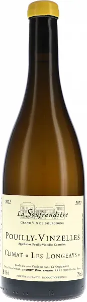 Pouilly-Vinzelles Climat Les Longeays AOC La Soufrandière 2022 BIO