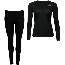WITEBLAZE Luca Seamless Unterwäsche-Set Damen 9000 - schwarz S