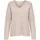 Only ONLCAMILLA V-Neck L/S Strickpullover Beige L