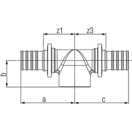 Rehau T-Stück RAUTITAN 25 mm x Rp 3/4