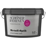 SCHÖNER WOHNEN Effektfarbe »Trendstruktur«, in Metall-Optik, silberfarben, 2,5 l