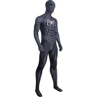 LIPUDAPP Spiderman Kostüm Kinder Kind Venom Spider Bodysuit Spandex Overall Halloween Fancy Dress Up Onesies Party Cosplay Siamesische Anzüge,Tights-Adult XXL(175~180cm)