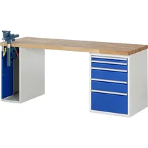 Rau Werkbank 7511A2, B2000xT700xH890mm, 5x Schublade-TA, 1x SSKL