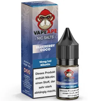 VapeApe Blueberry Coco NicSalt Liquid 10ml / 10mg