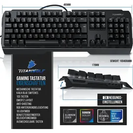 Titanwolf Mechanische Tastatur DE