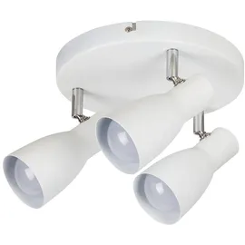 Rabalux 6028 Deckenstrahler 3 Spots Ebony, E27, weiß, rund, Minimal, ø215mm - Weiß