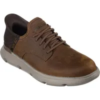 SKECHERS Herren Brogues, Dunkelbraun, 45