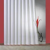 WECKBRODT Gardine »Fee« Faltenband, 1 Stk. tlg. Websablè, halbtransparent, Faltenband, Store, Beschwerungsband, 65916800-12 weiß