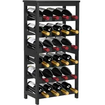 Vevor Weinregal 6-stöckig 36 kg 36 x 24 x 90 cm Schwarz