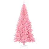 vidaXL Künstlicher Weihnachtsbaum mit Ständer Rosa 180 cm PVC