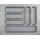 Hettich OrgaTray 440 Besteckeinsatz 440-520 mm Silber
