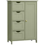 VASAGLE Badezimmerschrank 30 x 82 x 55 cm Grün