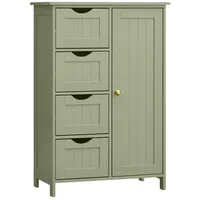 VASAGLE Badezimmerschrank 30 x 82 x 55 cm Grün