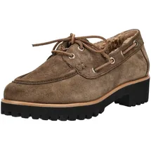 Paul Green Halbschuhe Veloursleder", Damen, braun, 40 EU