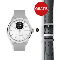 Withings Scanwatch 2 - White 42mm + Gratis Withings Lederarmband