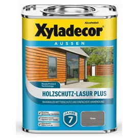 Xyladecor Holzschutz-Lasur Plus Grau 0,75 l