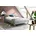 Polsterbett 120 Stoff Blau Eisblau
