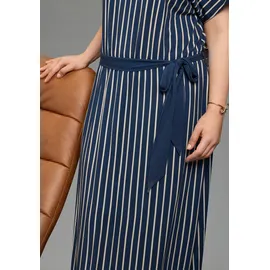 laura scott curve Maxikleid Streifen Beige/Blau 48