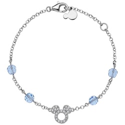 DISNEY Jewelry Silberarmband Disney Mädchen-Armband 925er Silber 24 Zirkonia, Modern silberfarben