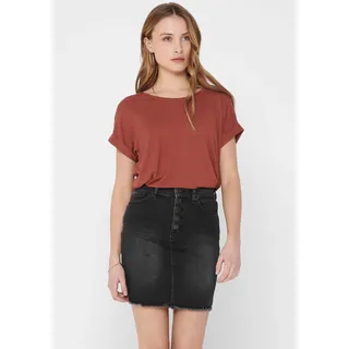 Only 15106662 T-Shirt Runder Halsausschnitt Kurzärmel Elastan, Polyester, Viskose,