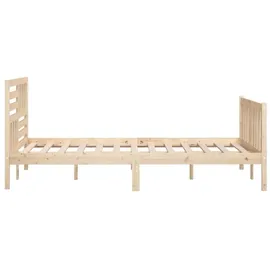 vidaXL Massivholzbett 180 x 200 cm Braun