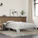 THOYTOUI Bettgestell, Seniorenbett Bettsystem Bettrahmen Betten Geeignet für Schlafzimmer Wohnungen Hotels Studentenwohnheim Grau Sonoma 90x190 cm Holzwerkstoff und Metall