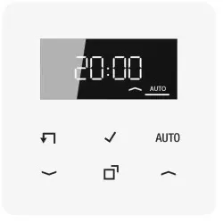 Jung CD1750DWW LB-Management Timer-Display, Serie CD, alpinweiß