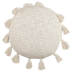 Dekokissen MADIA Baumwolle 45 x 45 cm Kein Muster Helles Beige