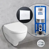 Geberit Renova Plan Compact Wand-WC mit WC-Sitz Weiß