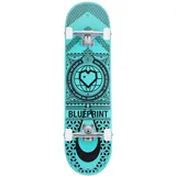 Centrano Unisex – Erwachsene Blueprint Home Heart Skateboard Komplettboard, Mehrfarbig, 8.25"