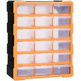 Festnight Kleinteilemagazin Sortierkasten Multi-Schubladen-Organizer Sortimentskasten Sortimentsbox Schraubenbox Sortierbox für Kleinteile ordnungssystem Werkstatt mit 18 Schubladen 38x16x47 cm