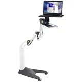 General Office Laptoptisch: Voll beweglicher & höhenverstellbarer 3D-Notebook-Tisch (Laptop Tisch schwenkbar, Notebooktisch höhenverstellbar, Tablet Bodenständer)