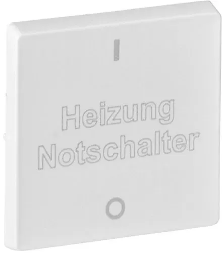 Legrand Valena Life, Wippe für Ausschalter mit Aufdruck HEIZUNG NOT-AUS (ultraweiß)