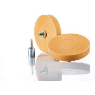 BENBOW Autowaschbürste Leim- und Filmentferner 90mm Vanille-Scheibe, 117-2+116-8 10x Folienradiereren+ 2x Adapter