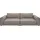 Candy Big-Sofa 3C CANDY "Karalis mit extra großer Sitztiefe, elegantes Mega Sofa zum Relaxen", silber, B:294cm H:85cm T:150cm, 100% Leder, Sofas, Big-Sofa, auch in Cord- oder Leder-Bezug, lose Kissen, loungige Bequemlichkeit